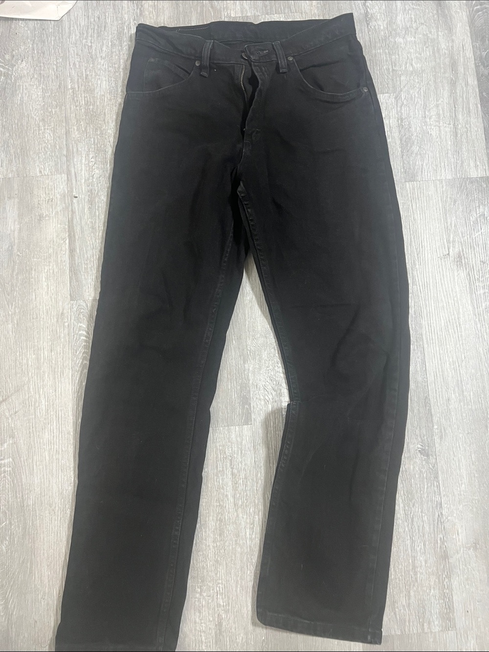 Wrangler Black Straight-Leg Jeans